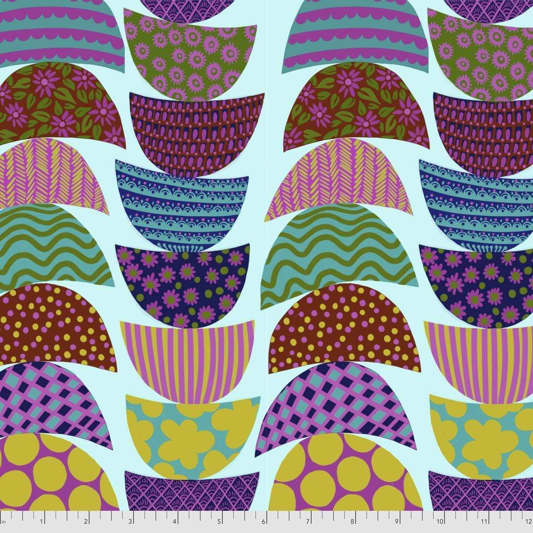 Artistic Quilts with Color Fabric Anna Maria Bright Eyes Picky, Blue SKU# PWAH160.BREAKFAST SHIPPING MAY 2021