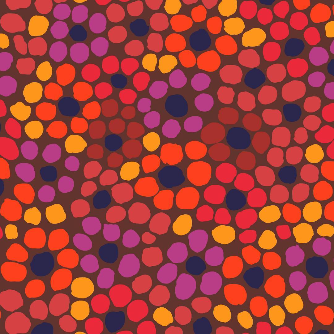 Artistic Quilts with Color Fabric Brandon Mably for the Kaffe Fassett Collective Flower Dot - Warm SKU# PWBM077.WARM