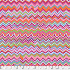 Artistic Quilts with Color Fabric Brandon Mably for the Kaffe Fassett Collective Zig Zag - Pink SKU# PWBM043.PINKX SHIPPING JUNE 2021