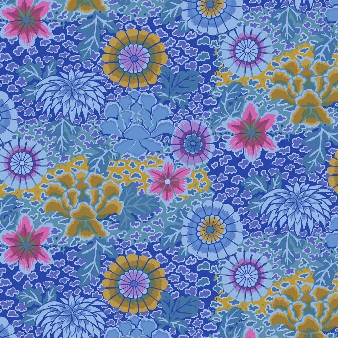 Artistic Quilts with Color Fabric Kaffe Fassett Collective Classics - Dream - Blue SKU# PWGP148.BLUEX