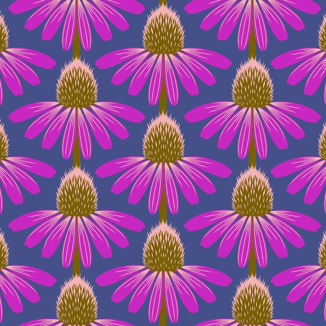 Artistic Quilts with Color Fabric LOVE ALWAYS, AM by Anna Maria Bright, Echinacea - Haute SKU# PWAH075.HAUTE SHIPPING JULY 2021