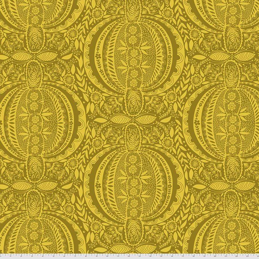 Artistic Quilts with Color Fabric LOVE ALWAYS, AM by Anna Maria Bright, PROPAGATE - GOLDEN SKU# PWAM006.GOLDEN