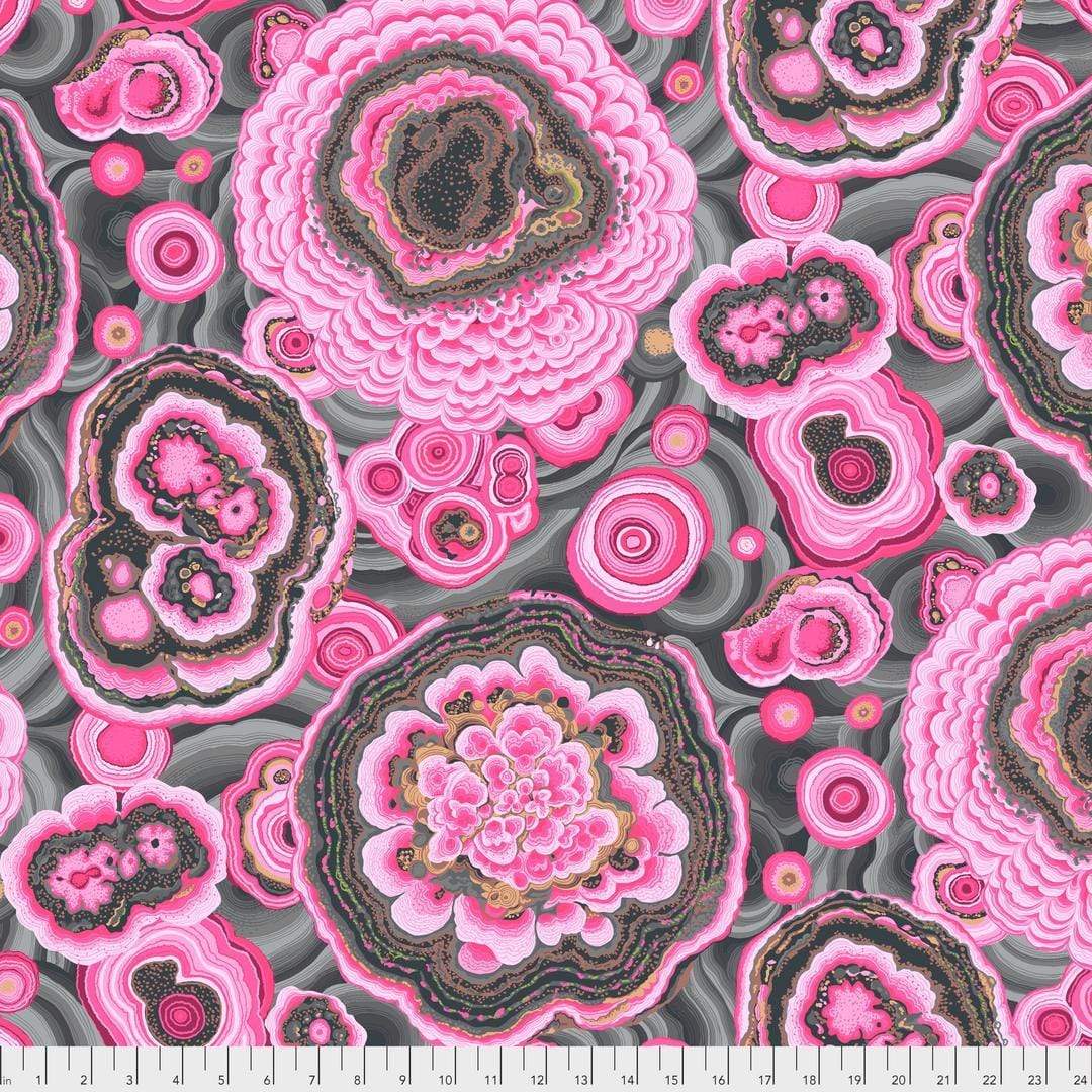 Artistic Quilts with Color Fabric Philip Jacobs for the Kaffe Fassett Collective Stash Agate - Pink SKU# PWPJ106.PINK