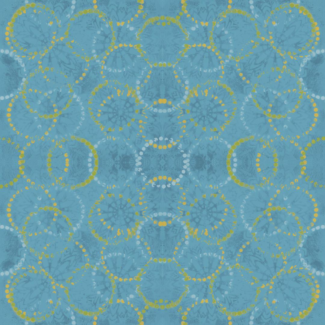 Artistic Quilts with Color Fabric Pizzazz by Sue Penn - Pizzazz, Rings, Cerulean SKU# PWSP025.CERULEAN Shipping April 2021