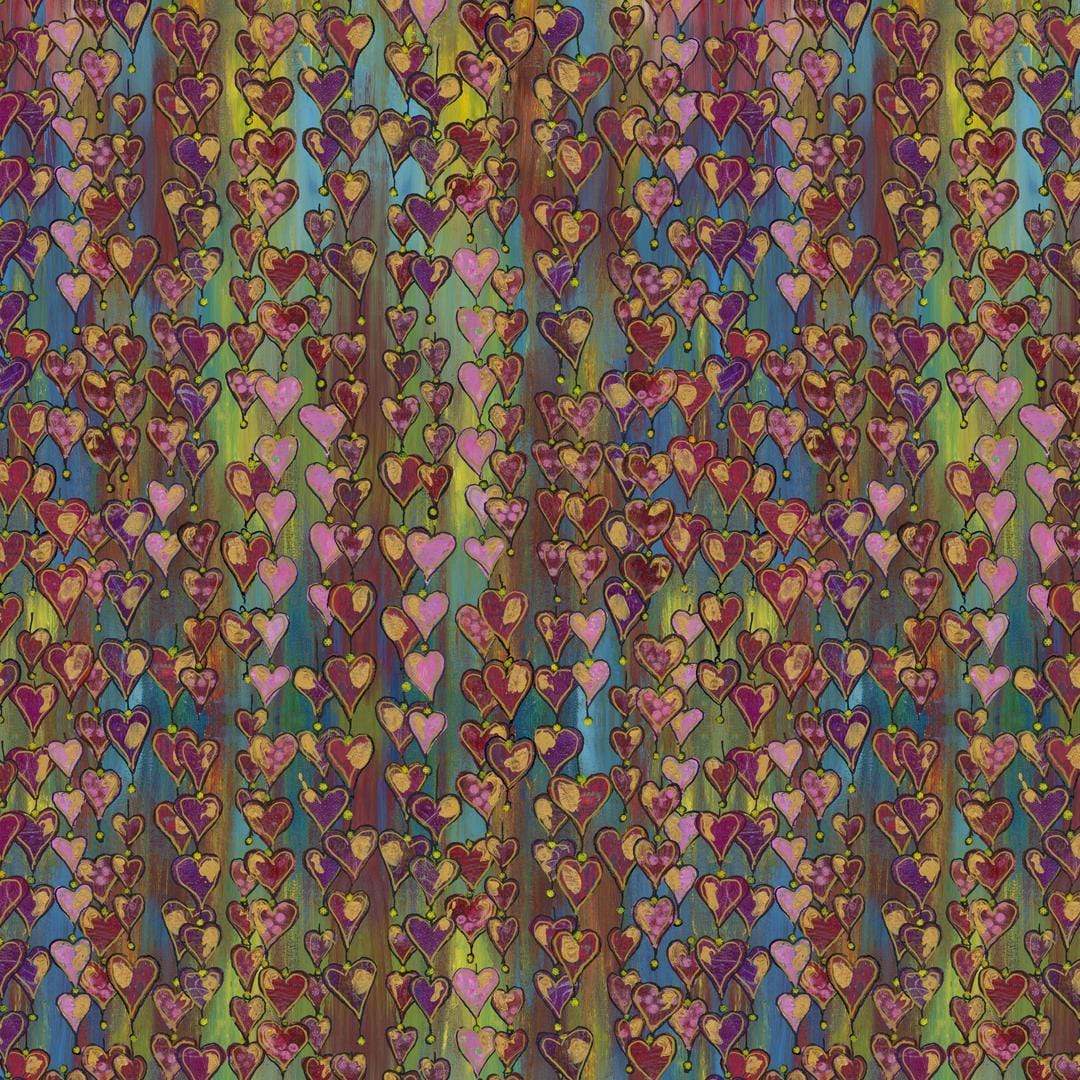 Artistic Quilts with Color Fabric SUE PENN - FLUORISH - HEARTFELT PERFECT SKU# PWSP029.HEARTFELT: SHIPPING SEPTEMBER 2021