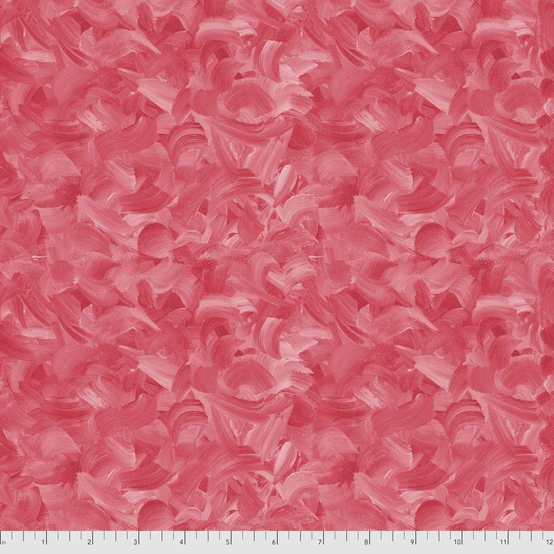 Artistic Quilts with Color Fabric SUE PENN - FLUORISH - IMPASTO PINK PERFECT SKU# PWSP035.PINK: SHIPPING SEPTEMBER 2021