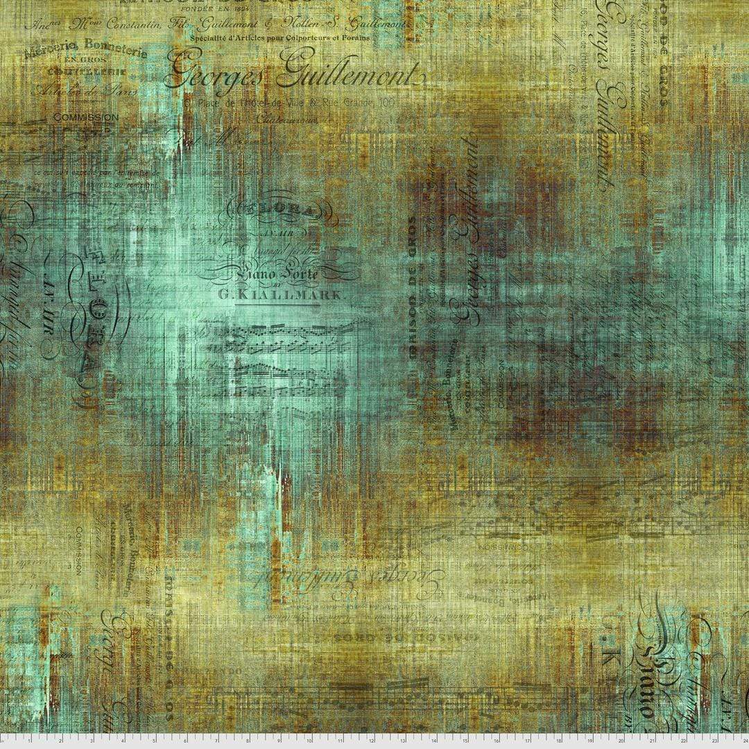 Artistic Quilts with Color Fabric Tim Holtz  ABANDONED 2 SKU# PWTH138.PATINA. SHIPPING MAY 2021
