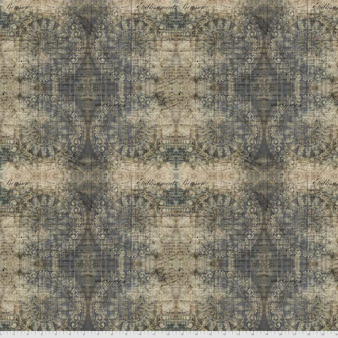 Artistic Quilts with Color Fabric Tim Holtz ABANDONED 2 SKU# PWTH141.INDIGO. SHIPPING MAY 2021