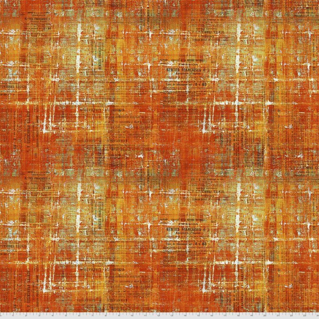 Artistic Quilts with Color Fabric Tim Holtz  ABANDONED 2 SKU# PWTH144.SIENNA. SHIPPING MAY 2021