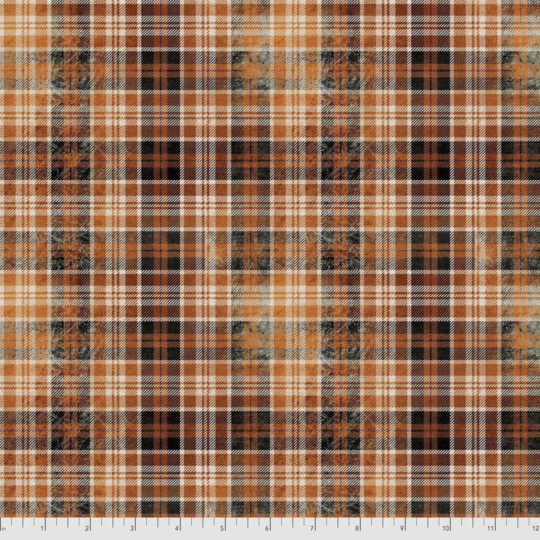 Artistic Quilts with Color Fabric Tim Holtz  Eclectic Elements REGIONS BEYOND- Wicked, Orange SKU# PWTH157.ORANGE