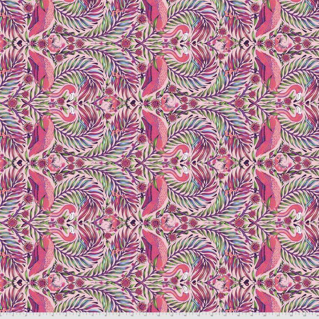 Artistic Quilts with Color Fabric Tula Pink - DAYDREAMER - PRETTY IN PINK - SKU #PWTP169.DRAGONFRUIT SHIPPING NOVEMBER 2021