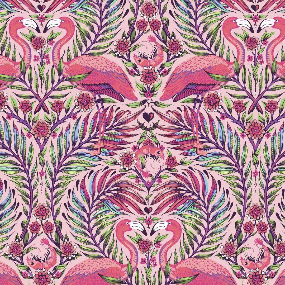Artistic Quilts with Color Fabric Tula Pink - DAYDREAMER - PRETTY IN PINK - SKU #PWTP169.DRAGONFRUIT SHIPPING NOVEMBER 2021