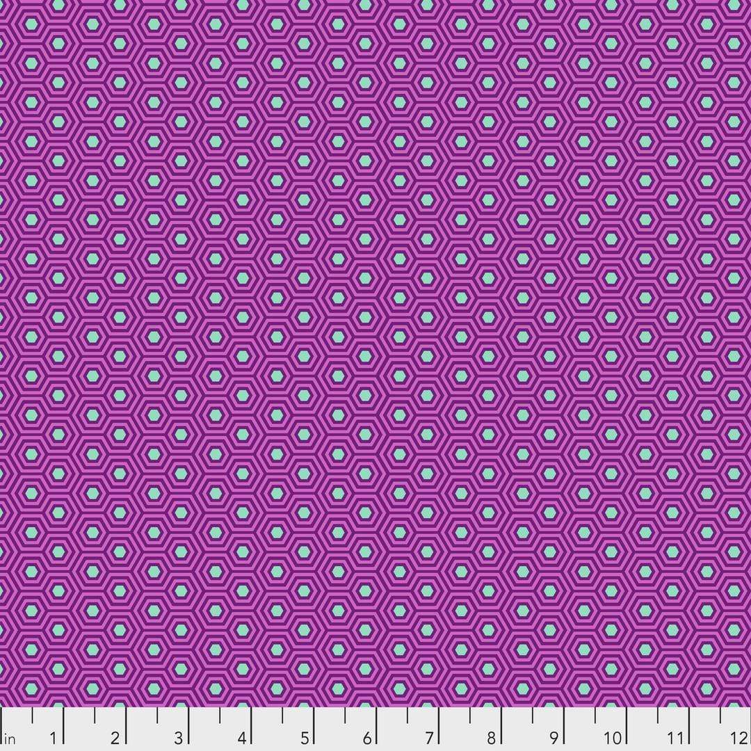 Artistic Quilts with Color Fabric Tula Pink True Colors - Hexy - THISTLE SKU #PWTP150.THISTLE