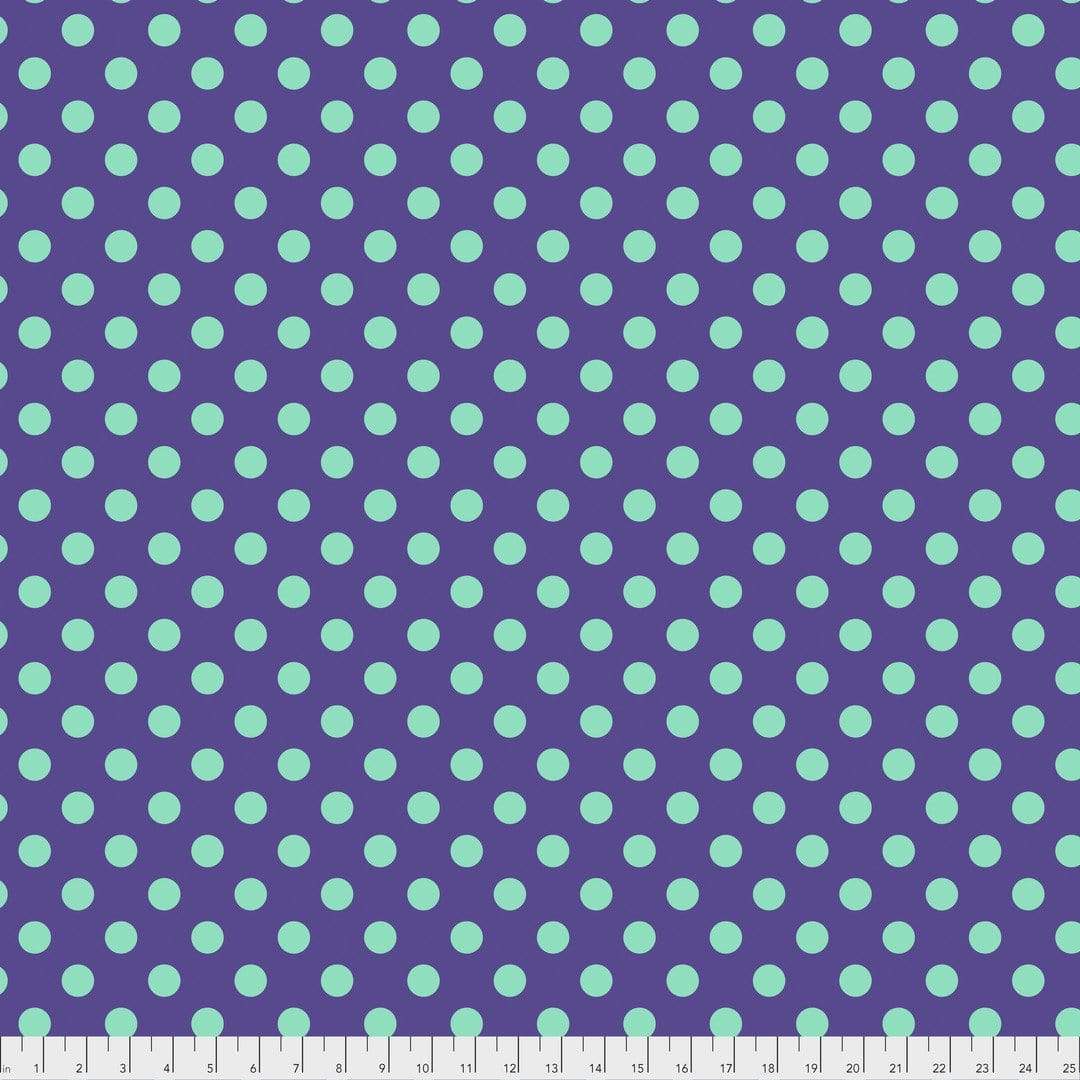 Artistic Quilts with Color Fabric Tula Pink True Colors - Pom Poms - IRISX SKU #PWTP118.IRISX