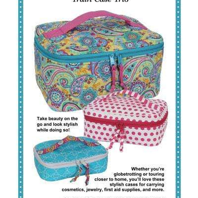 Artistic Quilts with Color pattern BYANNIE - ALL ABOARD! TRAIN CASE TRIO