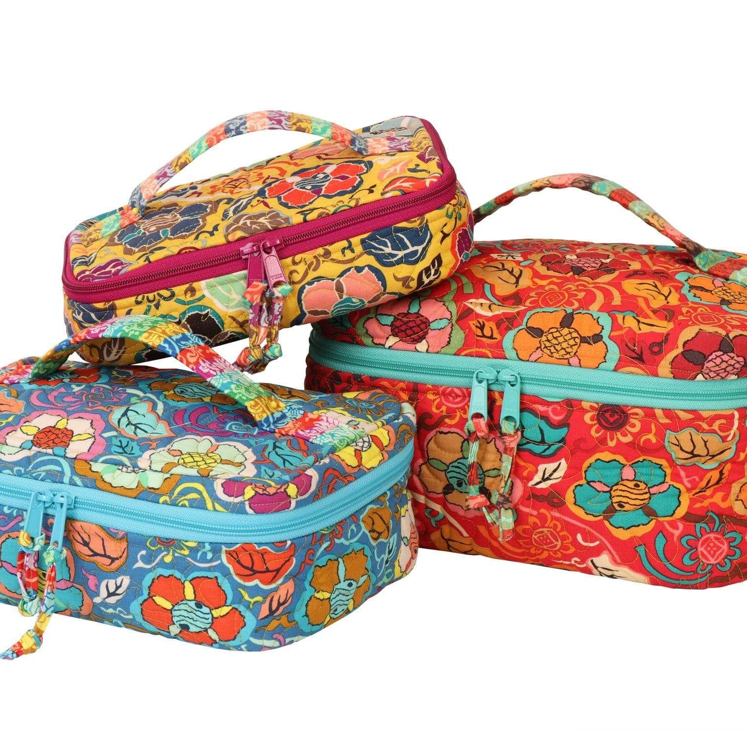 Artistic Quilts with Color pattern BYANNIE - ALL ABOARD! TRAIN CASE TRIO