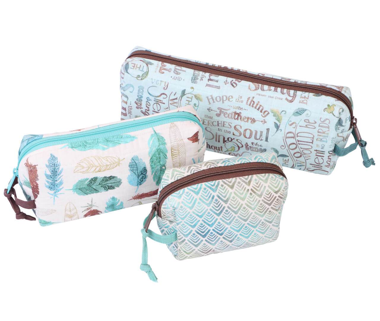 Artistic Quilts with Color pattern BYANNIE - All Bottled Up Zippered bag