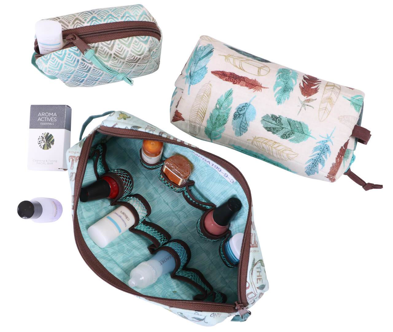 Artistic Quilts with Color pattern BYANNIE - All Bottled Up Zippered bag