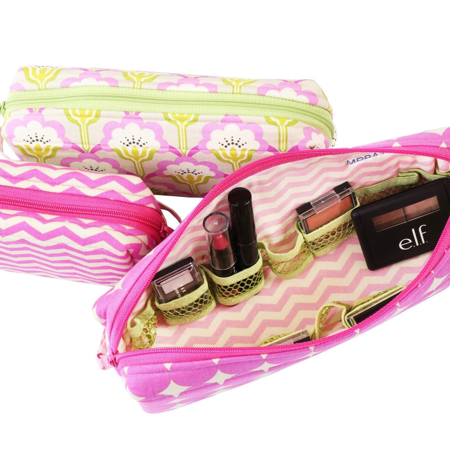 Artistic Quilts with Color pattern BYANNIE - All Bottled Up Zippered bag