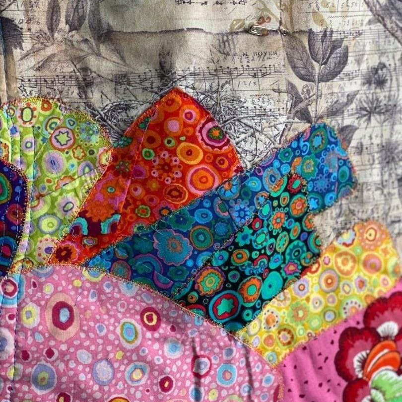 Artistic Quilts with Color pattern LAURA HEINE - The Dress Collage Quilt Kit