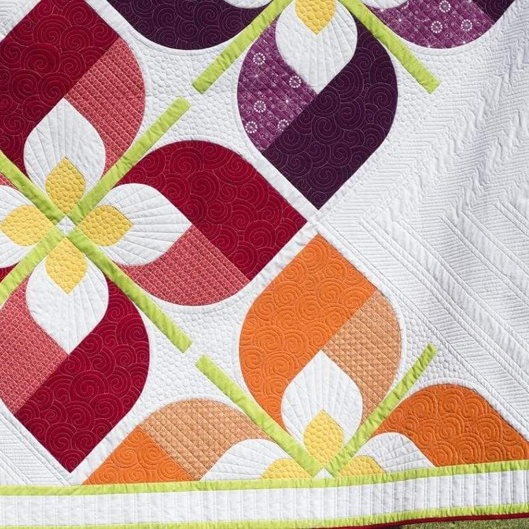 Artistic Quilts with Color pattern Windswept Pattern by on William's Street