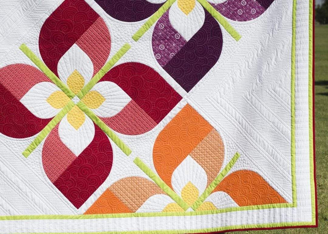 Artistic Quilts with Color pattern Windswept Pattern by on William's Street