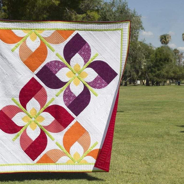 Artistic Quilts with Color pattern Windswept Pattern by on William's Street