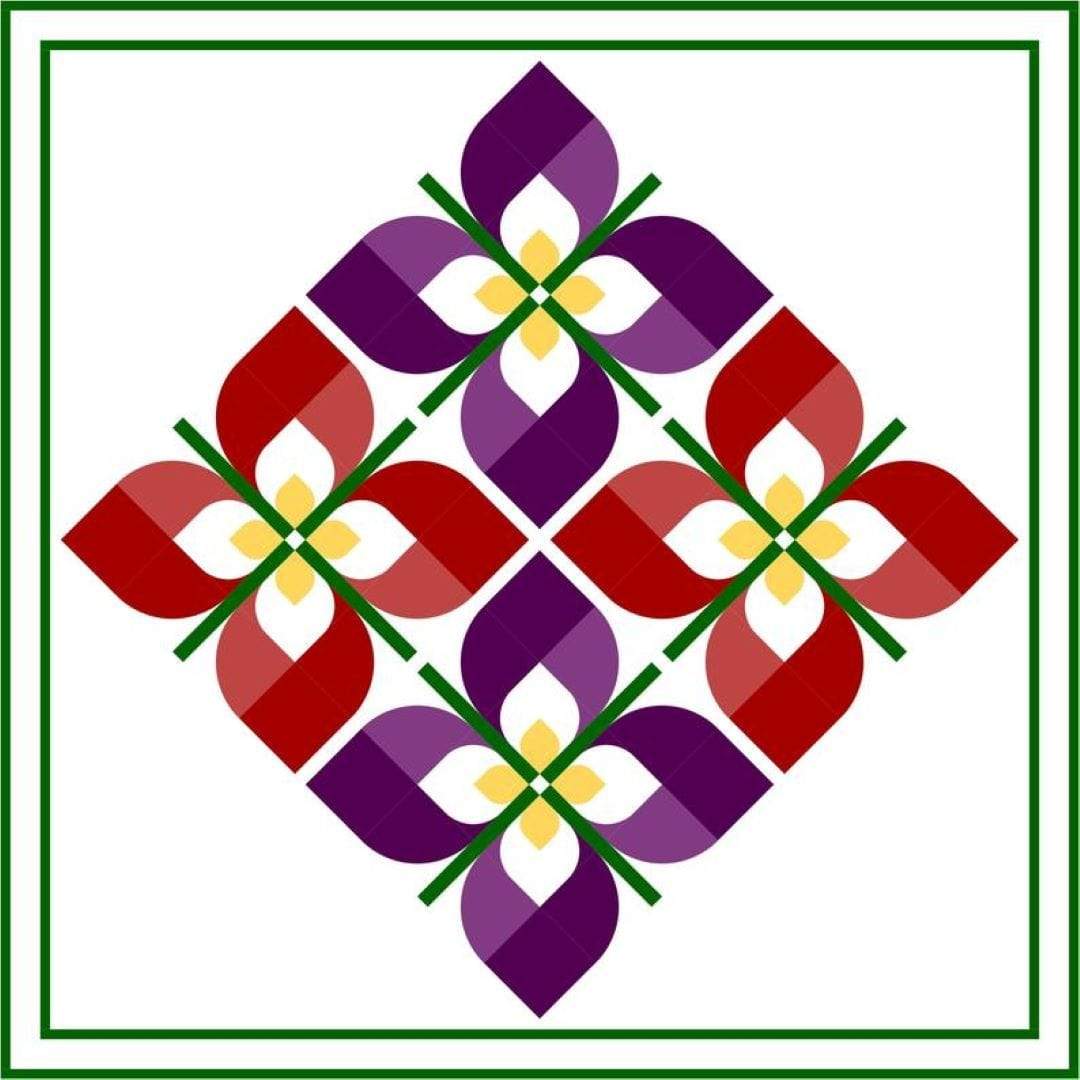 Artistic Quilts with Color pattern Windswept Pattern by on William's Street