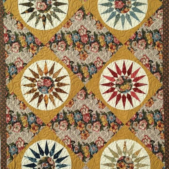 Artistic Quilts with Color SKINNY ROBIN 16-POINT MARINER'S COMPASS BOOK AND RULER COMBO