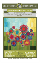 Artistic Quilts with Color template ROBIN RUTH - COLORFUL SUNFLOWER GARDEN PATTERN