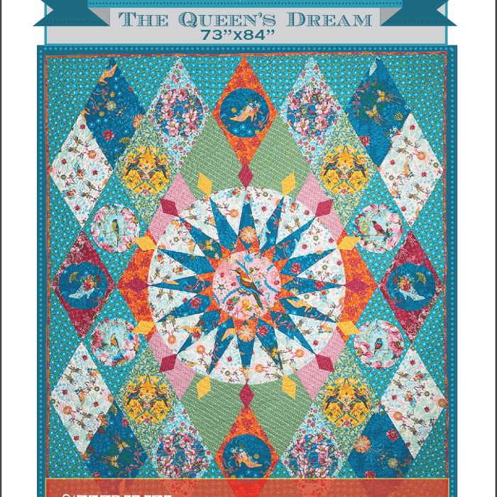 Artistic Quilts with Color template THE QUEEN'S DREAM Skinny Robin 16-Point Mariner’s Compass Book and Ruler combo