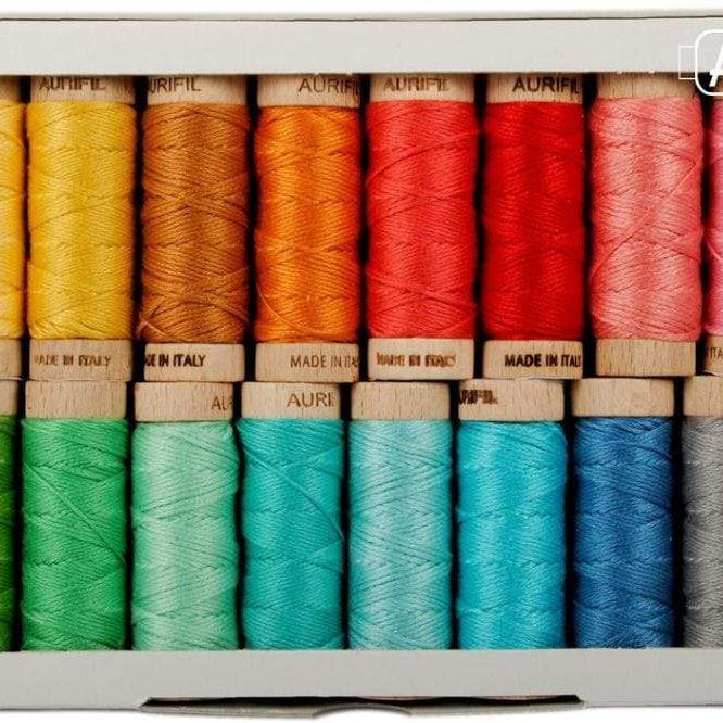 Artistic Quilts with Color Thread Aurifil BEE BASICS AURIFLOSS by Lori Holt