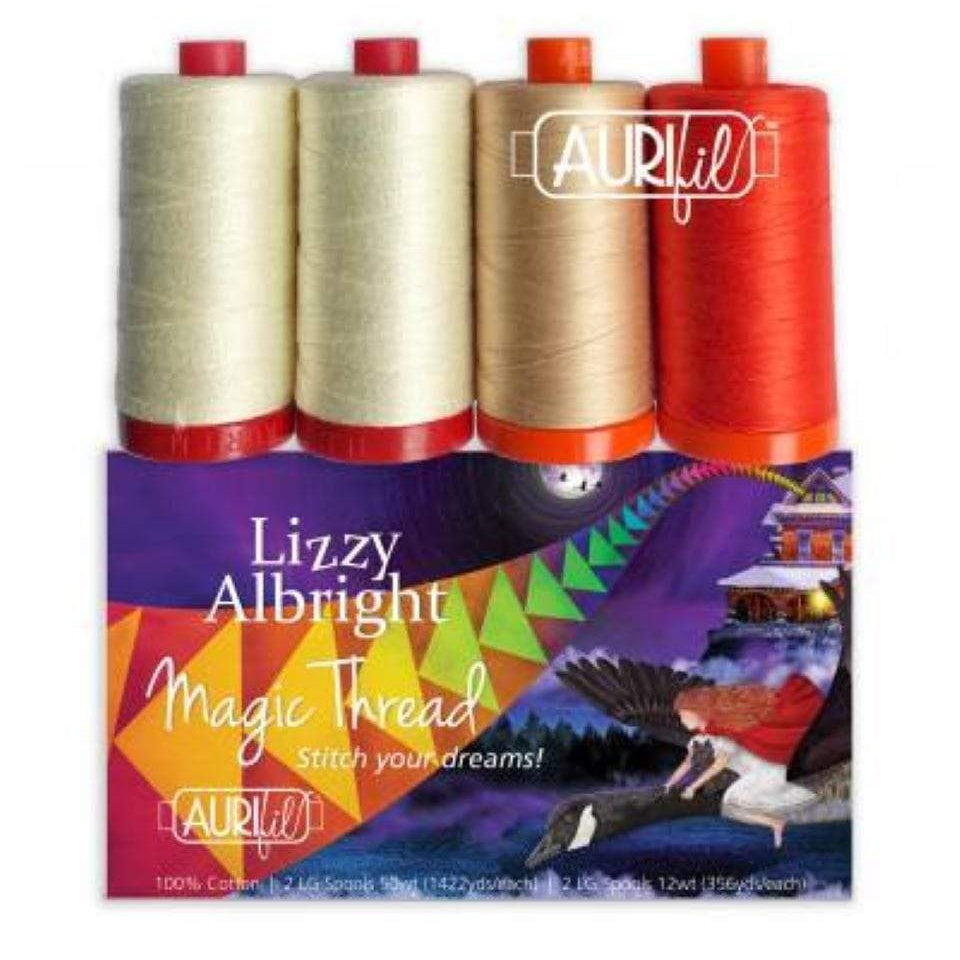 Artistic Quilts with Color Thread Aurifil Lizzy Albright by Ricky Tims