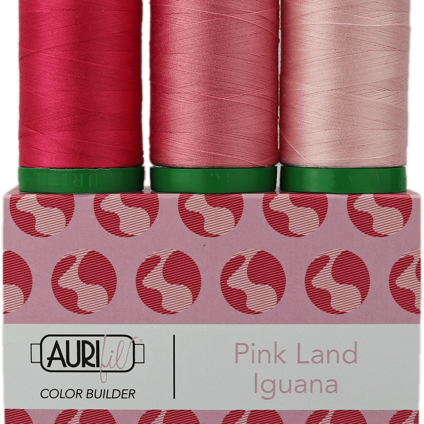 Artistic Quilts with Color Thread Aurifil Thread Color Builder 2021: May + Pink Land Iguana