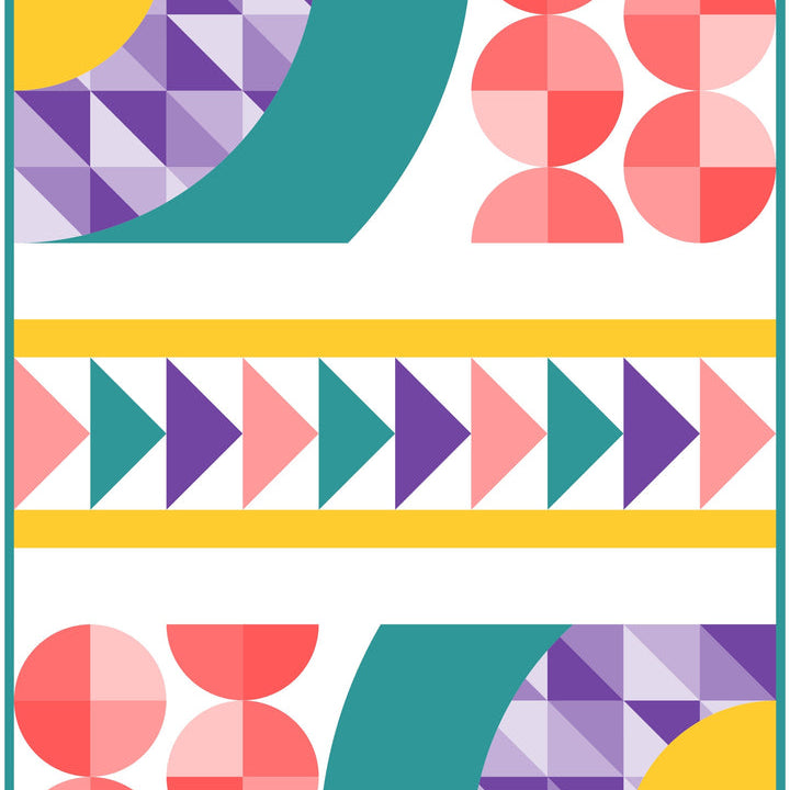 ON WILLIAM'S STREET - SPARK MYSTERY QUILT PATTERN - Artistic Quilts with Color