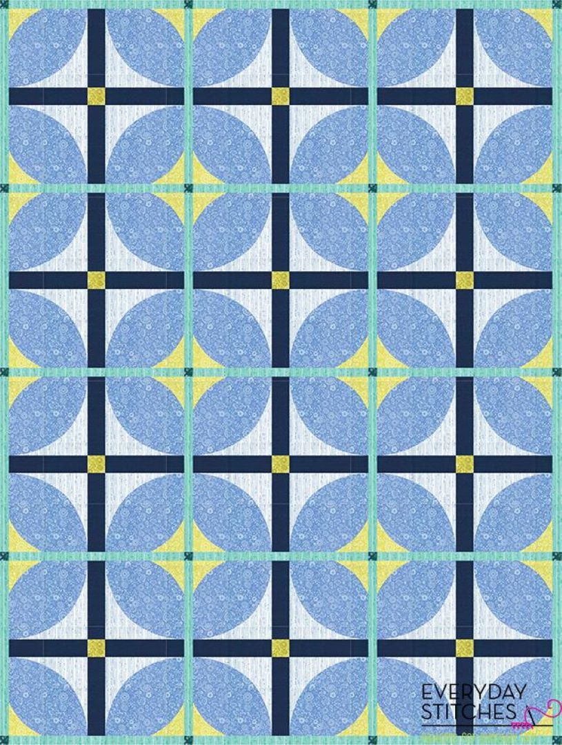 EVERYDAY STITCHES - COURTYARD PATTERN - Artistic Quilts with Color