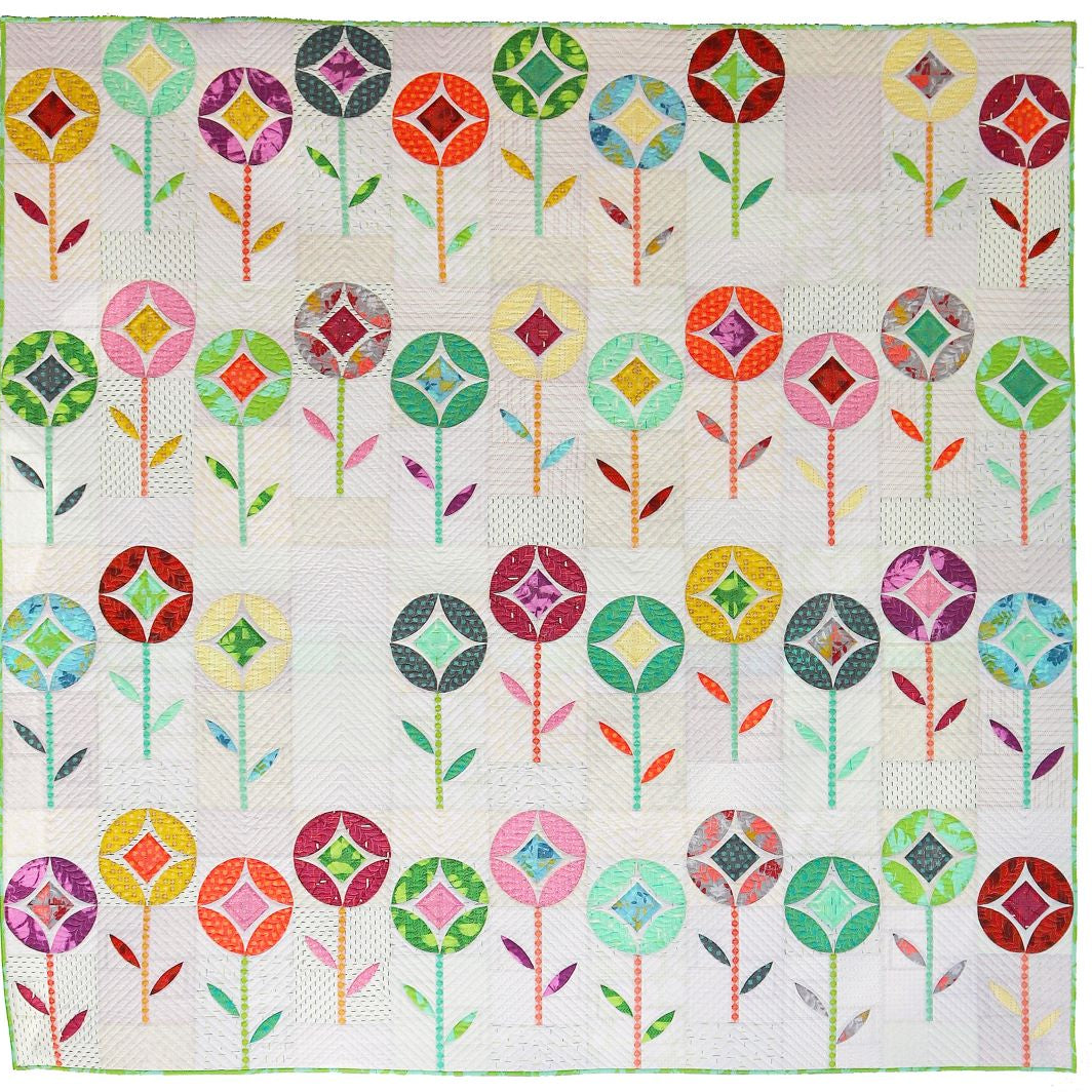 SEW KIND OF WONDERFUL - FLOWER POP PATTERN - Artistic Quilts with Color