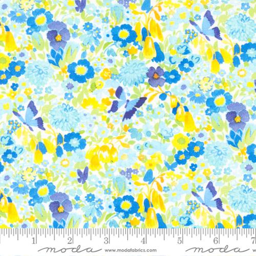 WHIMSY WONDERLAND BY MOMO FOR MODA, Flutterby Garden Floral Breeze