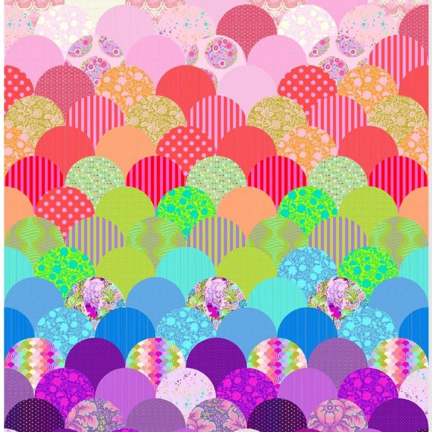 LATIFAH SAAFIR - Glam Clam Pattern - Artistic Quilts with Color