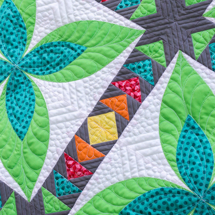 ON WILLIAM'S STREET - PARADISE MODERN QUILT PATTERN - Artistic Quilts with Color