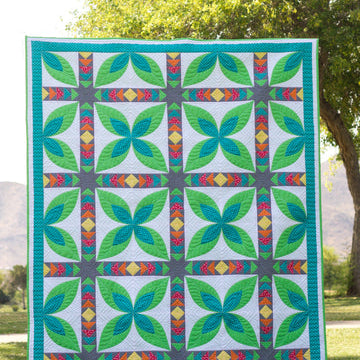 ON WILLIAM'S STREET - PARADISE MODERN QUILT PATTERN - Artistic Quilts with Color