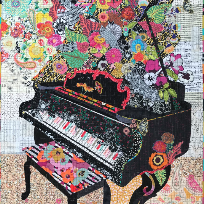LAURA HEINE - PIANO Pattern - Artistic Quilts with Color