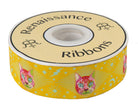 RENAISSANCE RIBBONS - TULA PINK CURIOSER AND CURIOSER - CHESHIRE CAT ON YELLOW - Artistic Quilts with Color