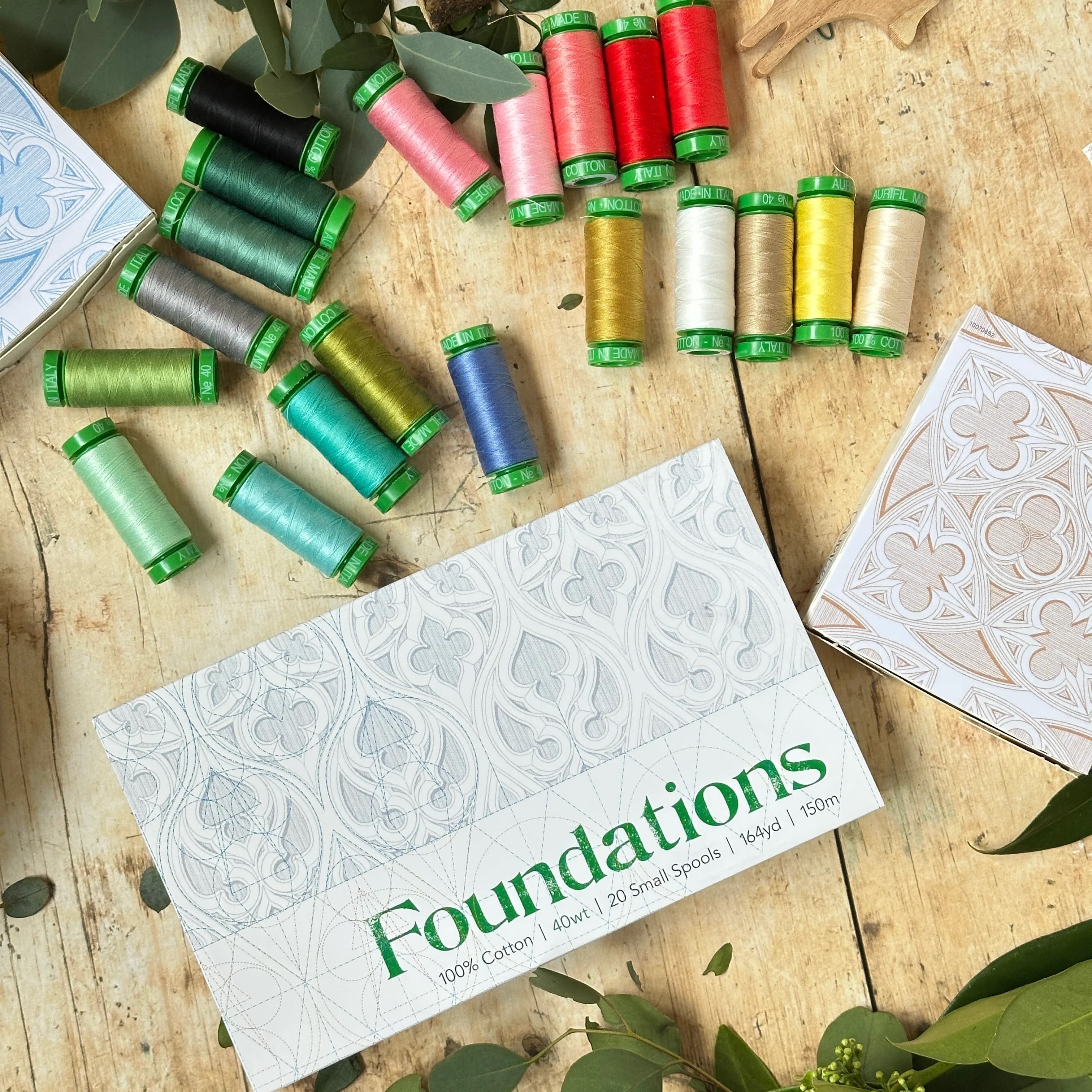 AURIFIL - Foundations 40wt Collection - 20 Small Spools