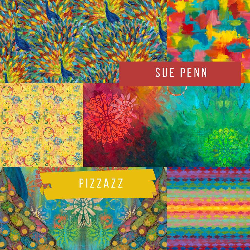 Sue Penn "Pizzazz" collection is being shipped right now!