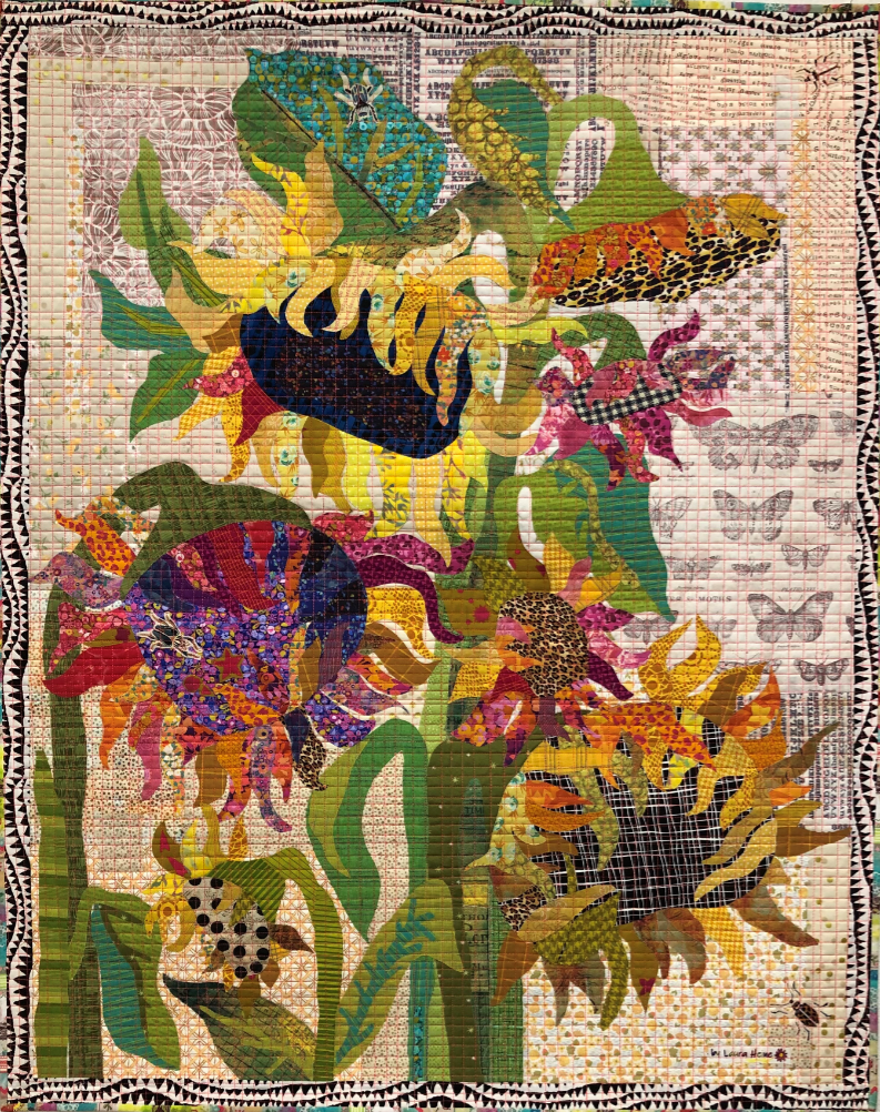 LAURA HEINE - SUNFLOWERS Collage Pattern