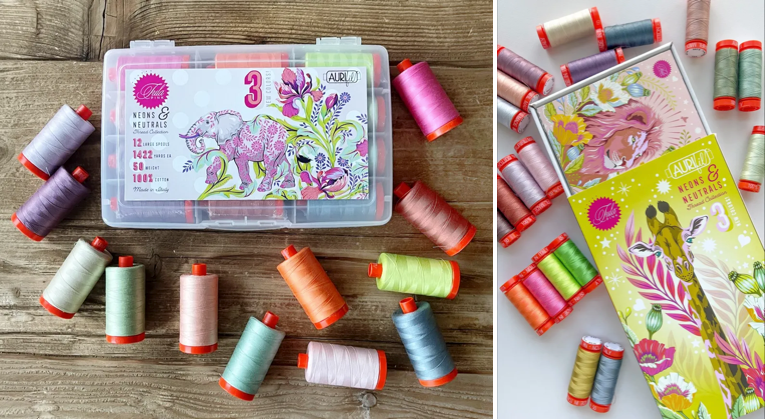 AURIFIL - Everglow & True Colors Neons + Tula’s Neons & Neutrals threads