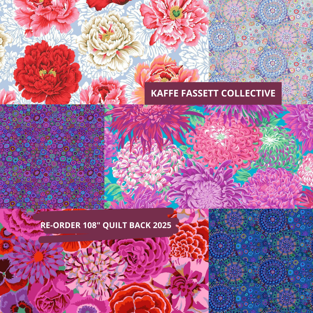 KAFFE FASSETT COLLECTIVE - Re-Order 108” Sateen Quilt Backs, SHIPPING APRIL 2025