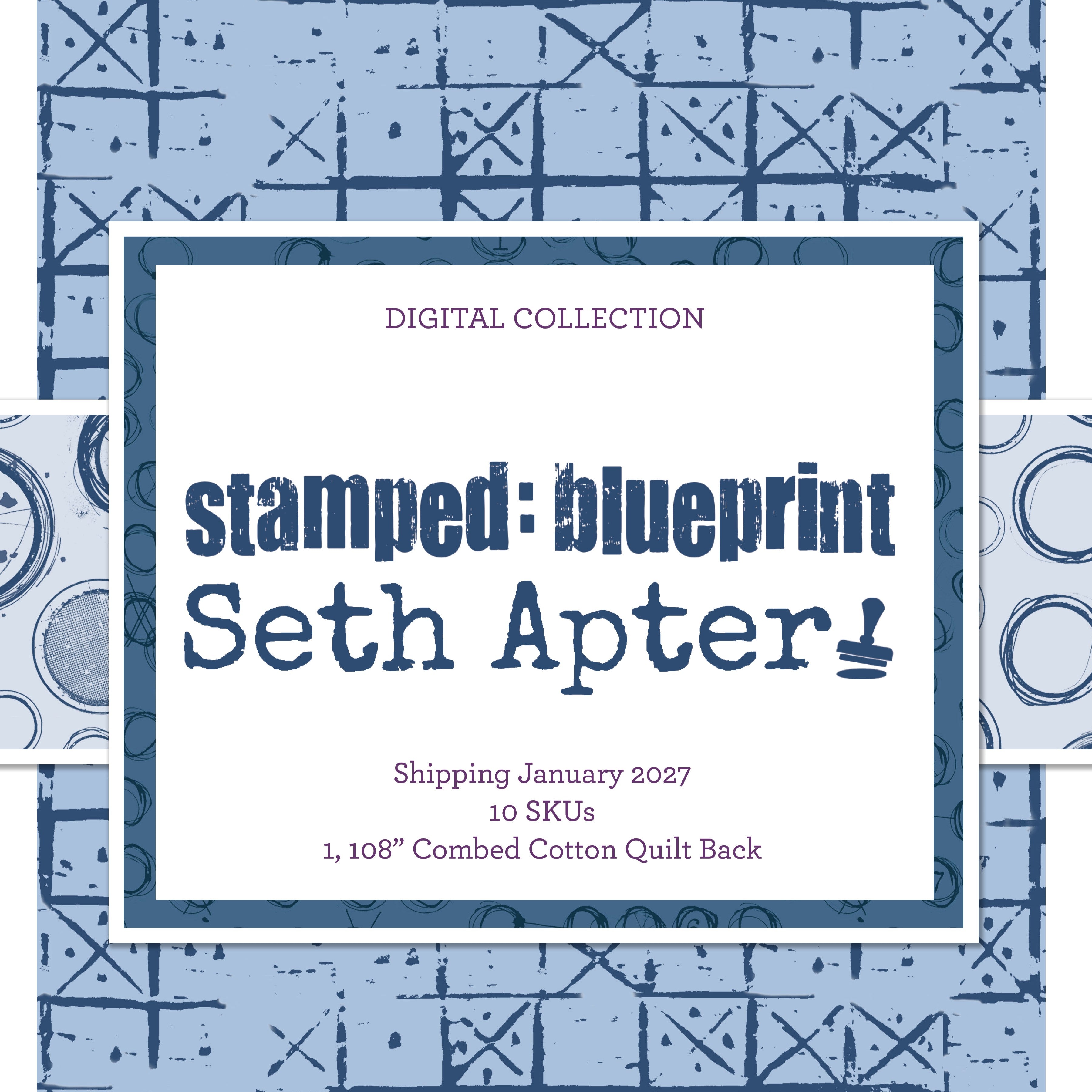SETH APTER - Stamped Blueprint, SHIPPING January 2027