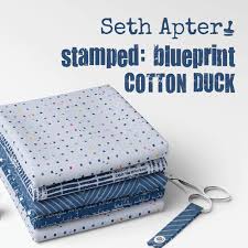 SETH APTER - Stamped Blueprint Cotton Duck, SHIPPING January 2027